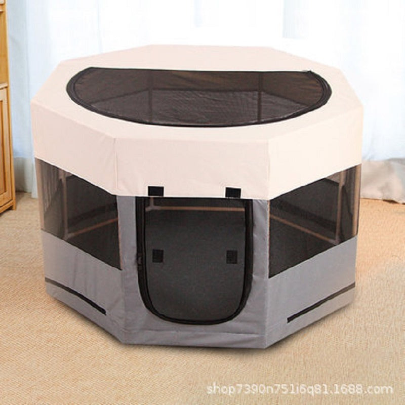Portable Pet Soft Playpen; Pop up Tent Indoor & Outdoor Use Durable Paw Kennel Cage; Waterproof Bottom Removable Top Puppy Pen