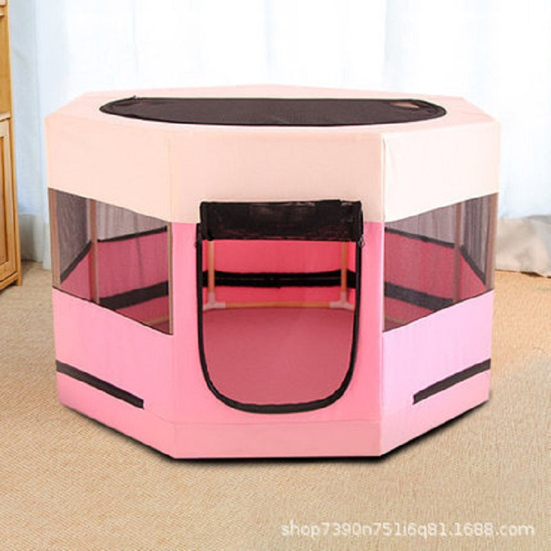 Portable Pet Soft Playpen; Pop up Tent Indoor & Outdoor Use Durable Paw Kennel Cage; Waterproof Bottom Removable Top Puppy Pen