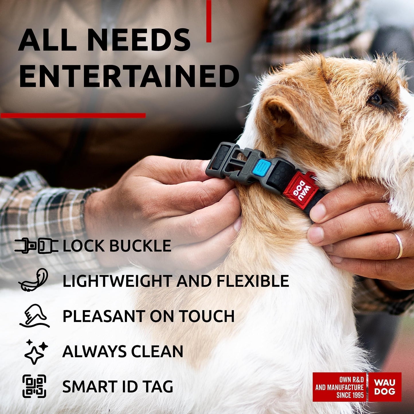 Waterproof Dog Collar Adjustable for Large Dogs Small and Medium Dogs Breakaway Dog Collar Waterproof with Plastic Buckle Boy Girl Dog Collars Black 9-14 inch Neck x 3/5 inch Wide Plastic Buckle