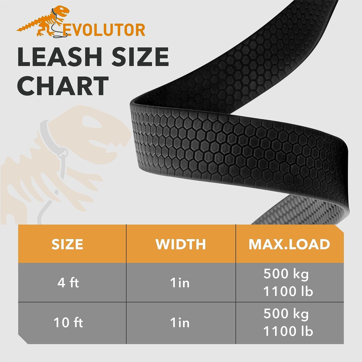 Extra Heavy Duty Dog Leash 4 Ft x 1 inch Durable Leash for Large Medium and Small Dogs Walking Dog Leash Orange Color