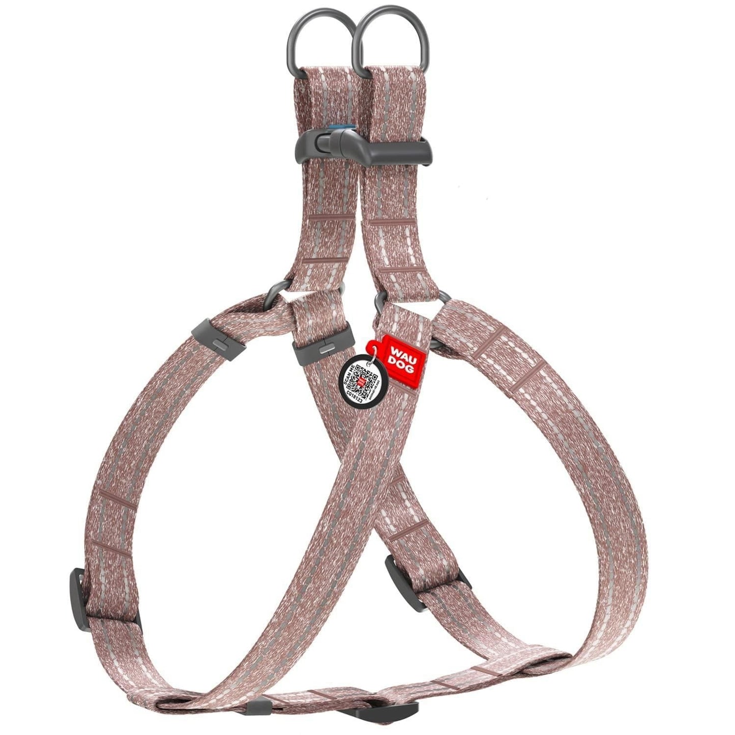 Re Cotton Dog Harness Eco Friendly for Small Dogs Medium Large Dogs Reflective Dog Harness with Adjustable Size for Male Female Dogs Brown Color M Size