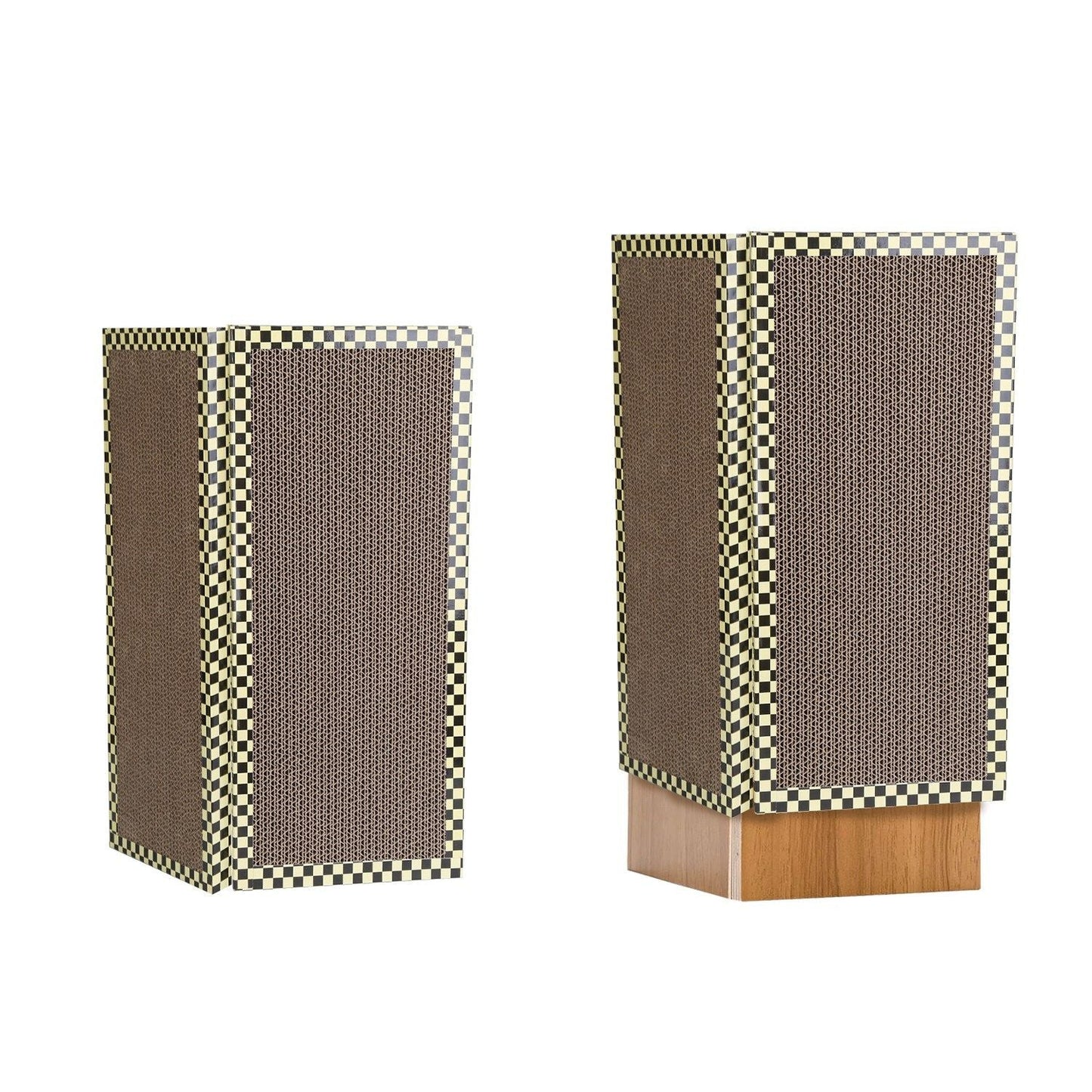 2Pcs Foldable Cat Scratcher Sofa Wall Couch Corner Vertical Double-Sided Cat Scratching Board