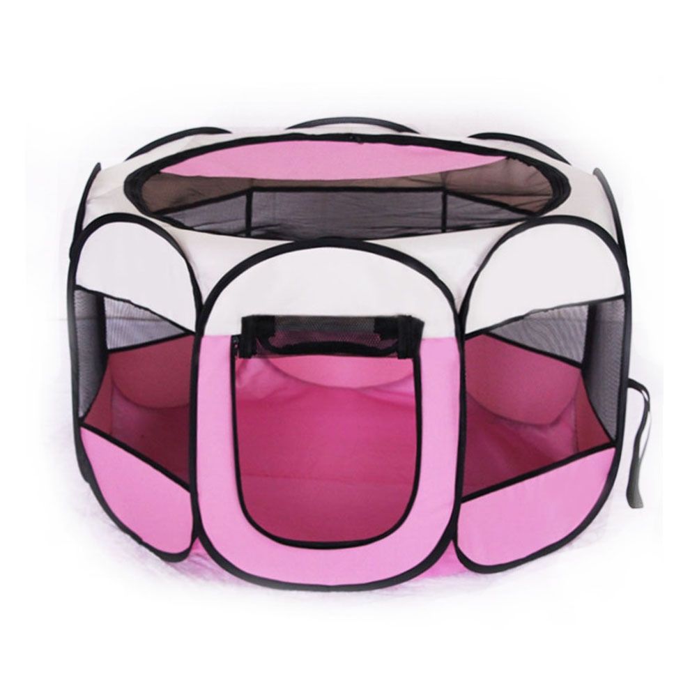 Large 44.9x 44.9x 22.8  Portable Foldable Pet Playpen Kennel House Playground for Puppy Cat Kittens Bunny Chicks Indoor Outdoor Travel Camping