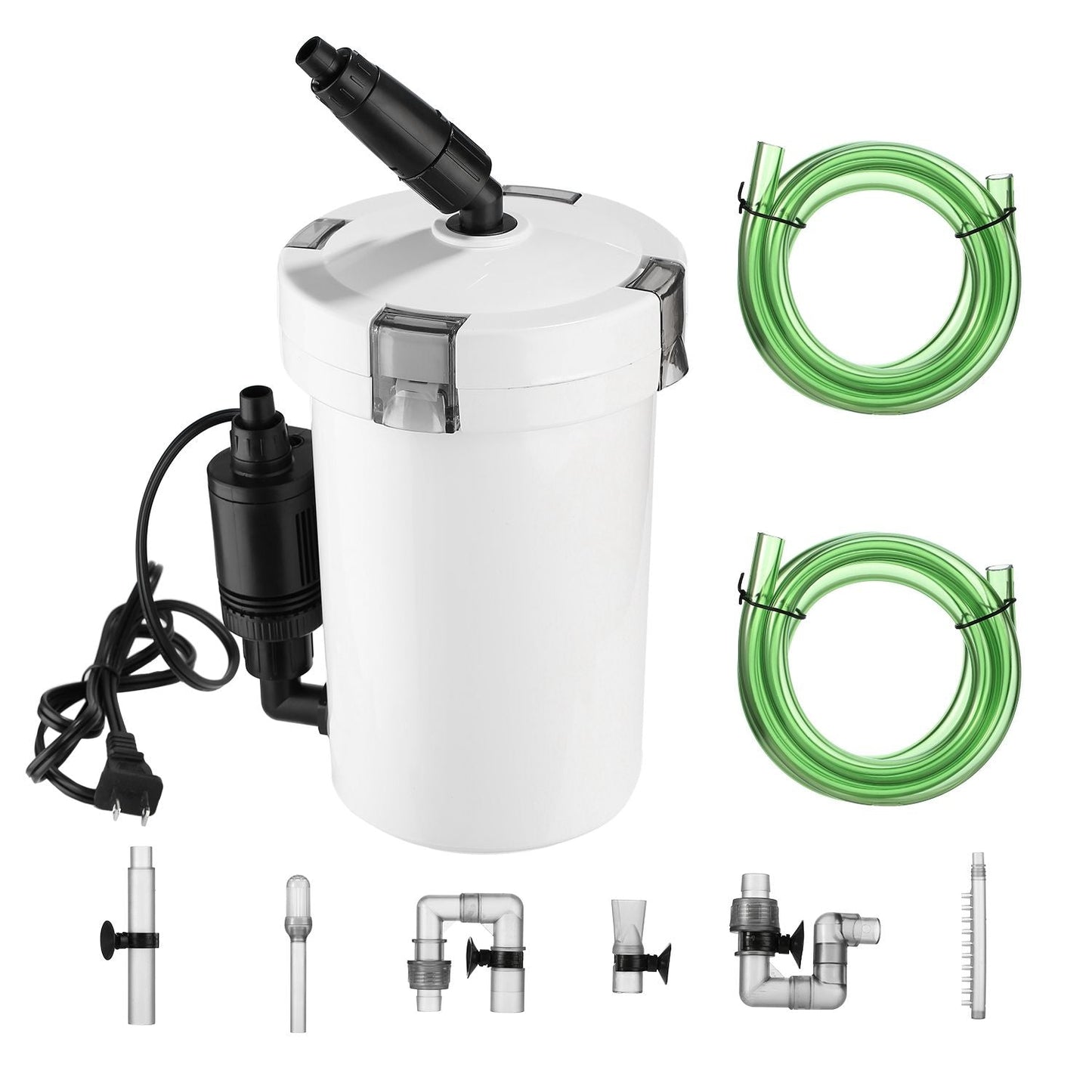 3-Stage External Canister Filter for 28 Gallon Aquarium Fish Tank 105gph 6W Easy Installation Silent