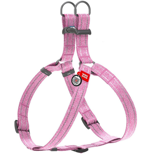 Re Cotton Dog Harness Eco Friendly Harness for Small Dogs Medium Large Dogs Reflective Dog Harness with Adjustable Size for Male Female Dogs L Size Pink Color